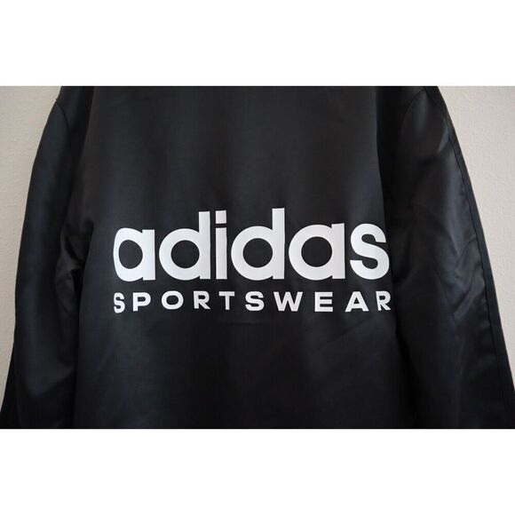 Adidas IB8395 Men's Sz Small Black Satin Coaches Track Jacket - Picture 7 of 9